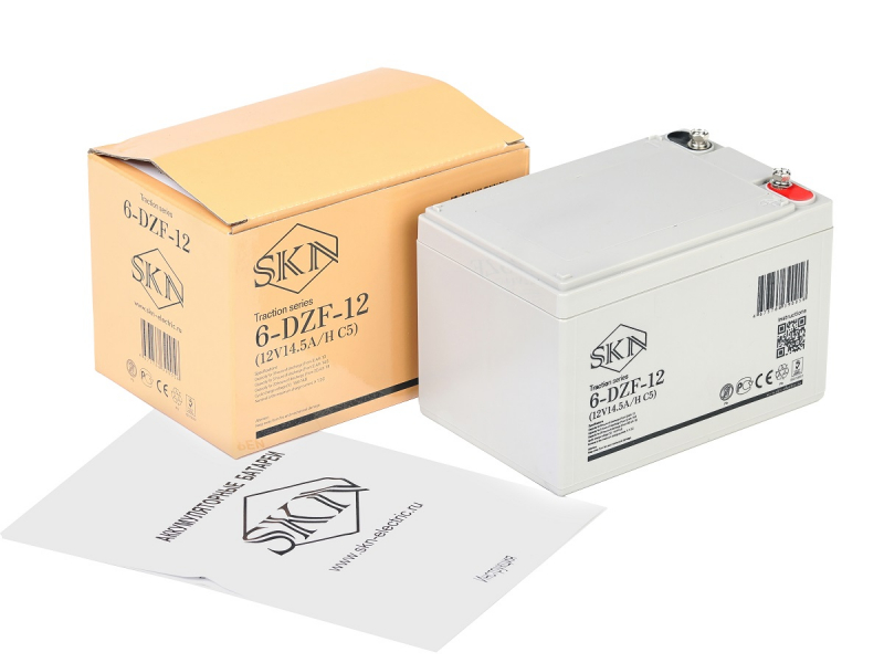 Тяговый аккумулятор SKN 6-DZF-12 (12V14.5A/H C5) HV Market