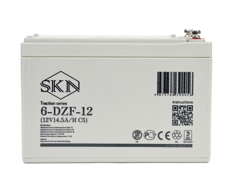 Тяговый аккумулятор SKN 6-DZF-12 (12V14.5A/H C5) HV Market