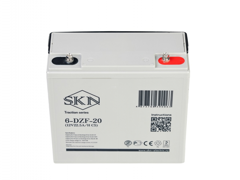 Тяговый аккумулятор SKN 6-DZF-20 (12V22.5A/H C5) HV Market