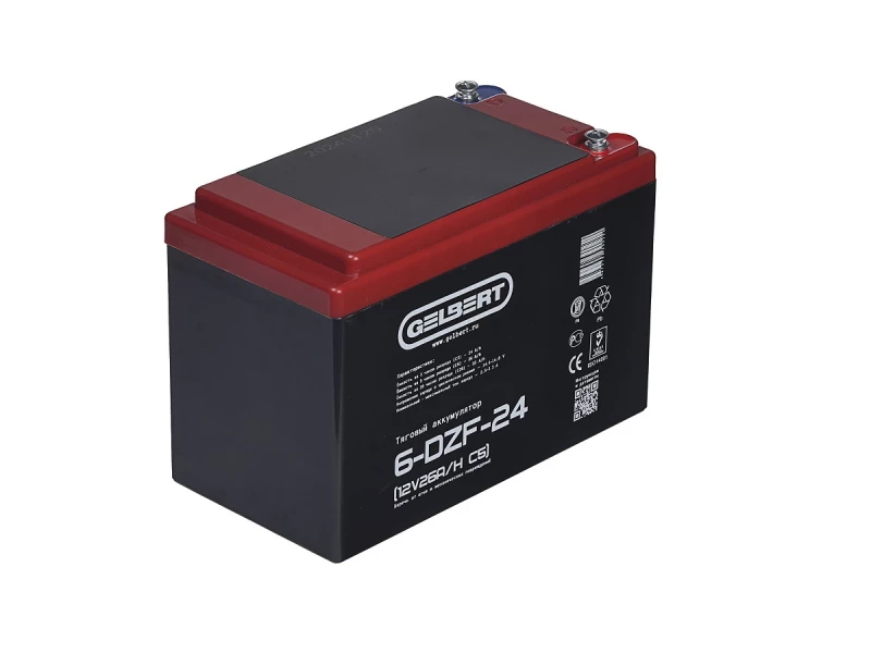 Тяговый аккумулятор Gelbert 6-DZF-24 (12V26A/H C5) HV Market