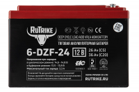 Тяговый аккумулятор RuTrike 6-DZF-24 (12V24A/H C2) HV Market