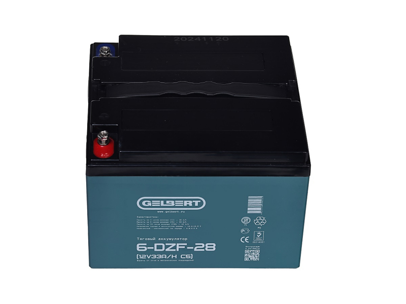 Тяговый аккумулятор Gelbert 6-DZF-28 (12V33A/H C5) HV Market