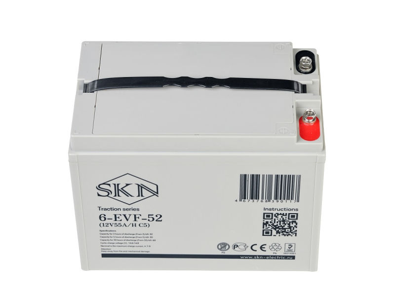 Тяговый аккумулятор SKN 6-EVF-52 (12V55A/H C5) HV Market