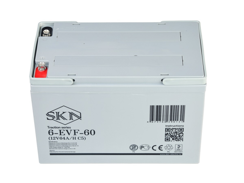 Тяговый аккумулятор SKN 6-EVF-60 (12V64A/H C5) HV Market