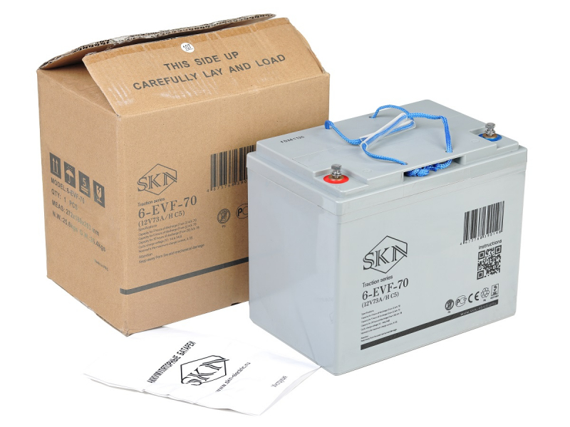 Тяговый аккумулятор SKN 6-EVF-70 (12V73A/H C5) HV Market