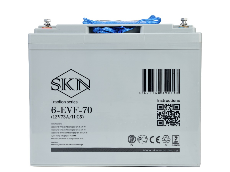 Тяговый аккумулятор SKN 6-EVF-70 (12V73A/H C5) HV Market