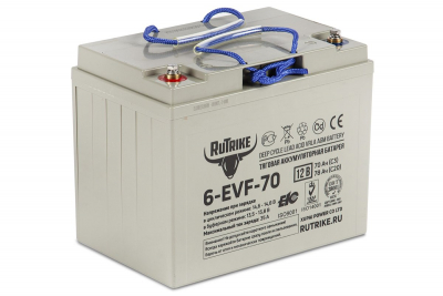 Тяговый аккумулятор RuTrike 6-EVF-70 (12V70A/H C3) HV Market