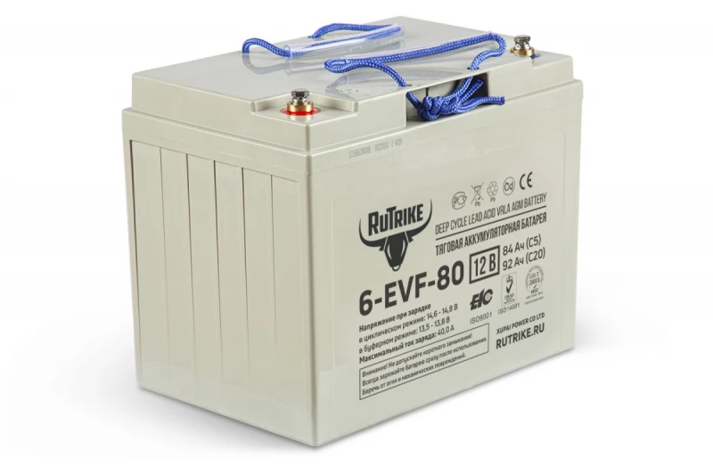 Тяговый аккумулятор RuTrike 6-EVF-80 (12V80A/H C3) HV Market
