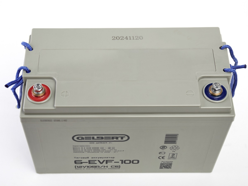 Тяговый аккумулятор Gelbert 6-EVF-100 (12V105A/H C5) HV Market