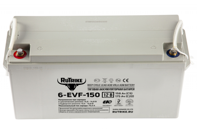 Тяговый аккумулятор RuTrike 6-EVF-150 (12V150A/H C3) HV Market