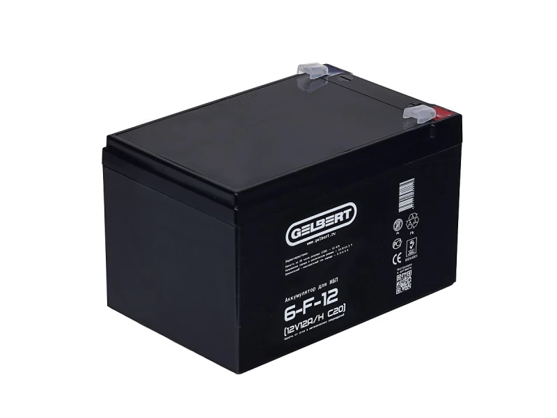Аккумулятор для ИБП Gelbert 6-F-12 (12V12A/H C20) HV Market