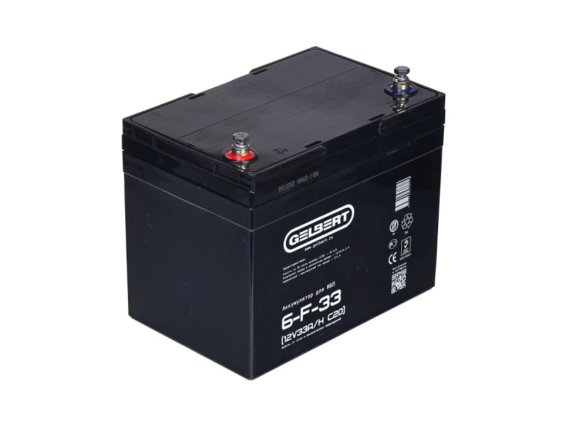 Аккумулятор для ИБП Gelbert 6-F-33 (12V33A/H C20) HV Market