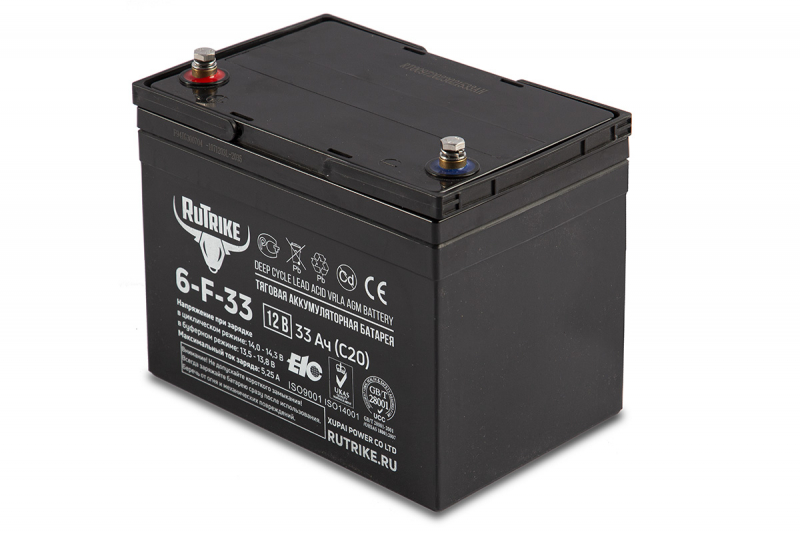 Аккумулятор RuTrike 6-F-33 (12V33A/H C20) HV Market