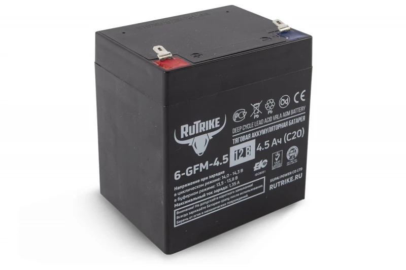 Аккумуляторная батарея RuTrike 6-GFM-4,5 (12V4,5A/H C20) HV Market