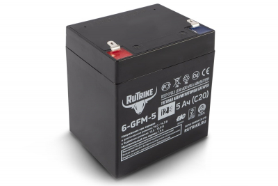 Тяговый аккумулятор RuTrike 6-GFM-5 (12V5A/H C20) HV Market