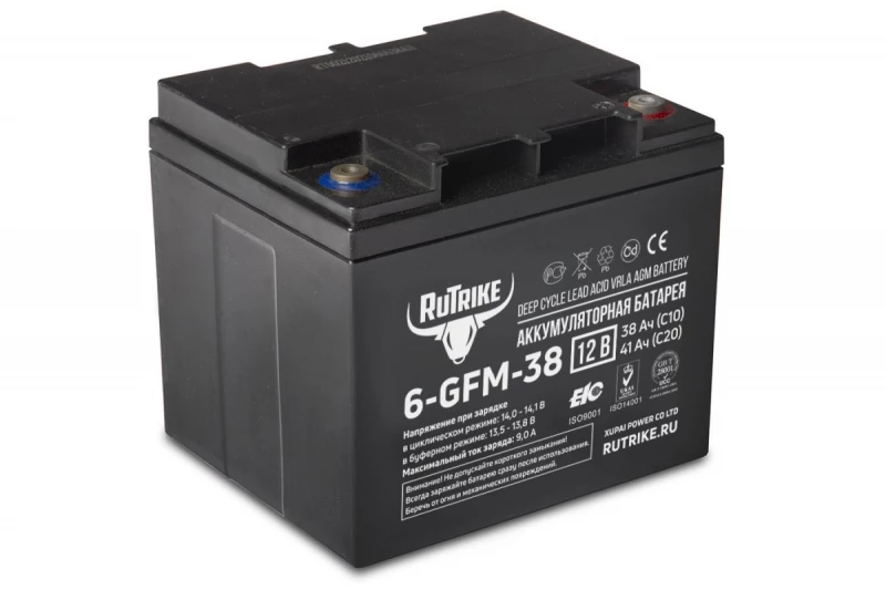 Аккумуляторная батарея RuTrike 6-GFM-38 (12V41A/H C20) HV Market