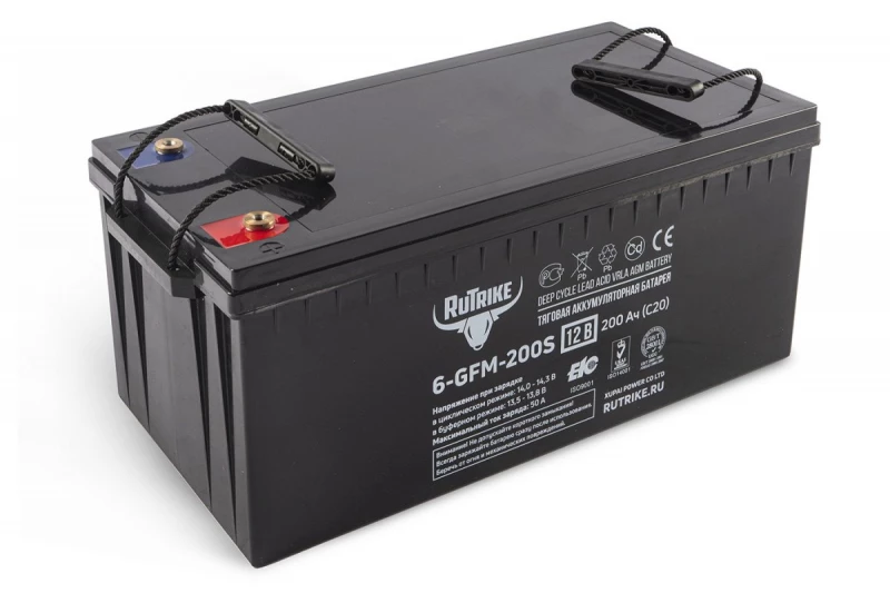 Тяговый аккумулятор RuTrike 6-GFM-200 (12V200A/H C20) HV Market