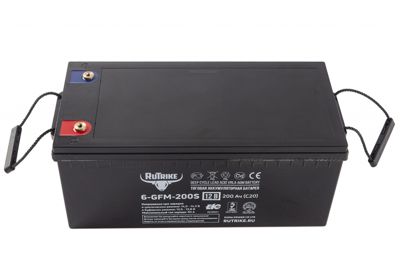Тяговый аккумулятор RuTrike 6-GFM-200 (12V200A/H C20) HV Market