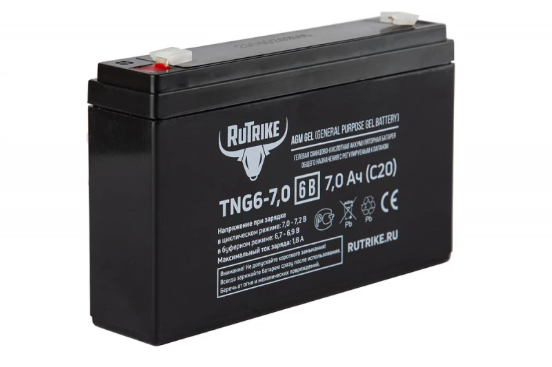 Аккумуляторная батарея RuTrike TNG6-7,0 (6V7,0A/H C20) HV Market