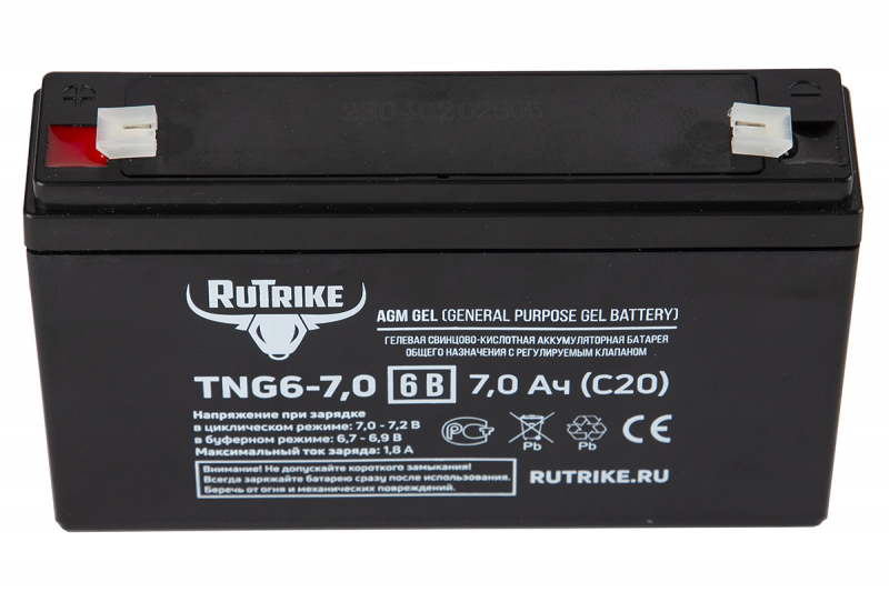 Аккумуляторная батарея RuTrike TNG6-7,0 (6V7,0A/H C20) HV Market