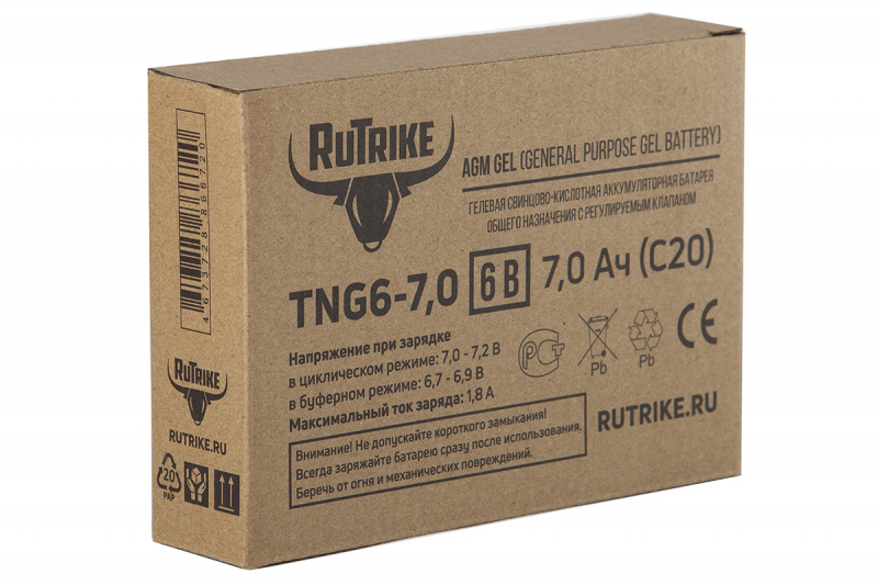 Аккумуляторная батарея RuTrike TNG6-7,0 (6V7,0A/H C20) HV Market