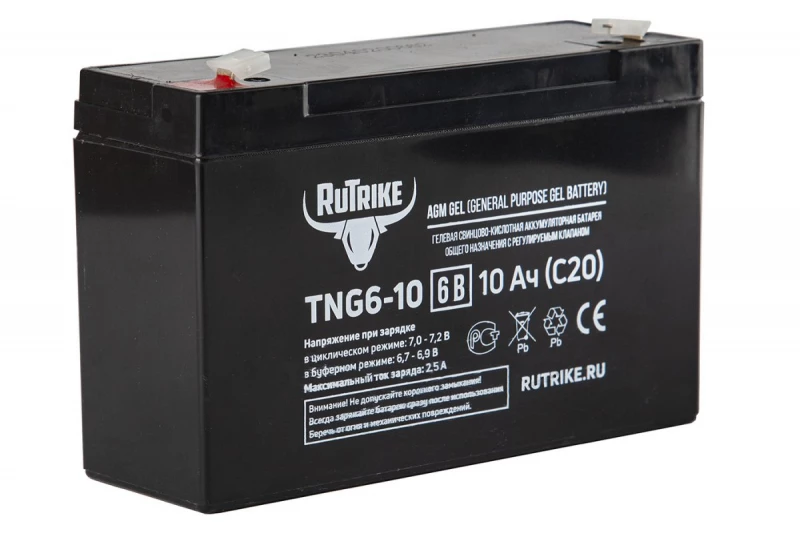 Аккумуляторная батарея RuTrike TNG6-10 (6V10A/H C20) HV Market