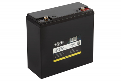 Литиевый тяговый аккумулятор Gelbert LiFePO4 (12V/20Ah/20A/240Wh) [6-DZF-20, 6-DZM-20] HV Market