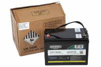 Литиевый тяговый аккумулятор Gelbert LiFePO4 (24V/100Ah/120А/2,400Wh) Bluetooth HV Market