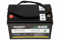 Литиевый тяговый аккумулятор Gelbert LiFePO4 (24V/100Ah/120А/2,400Wh) Bluetooth HV Market