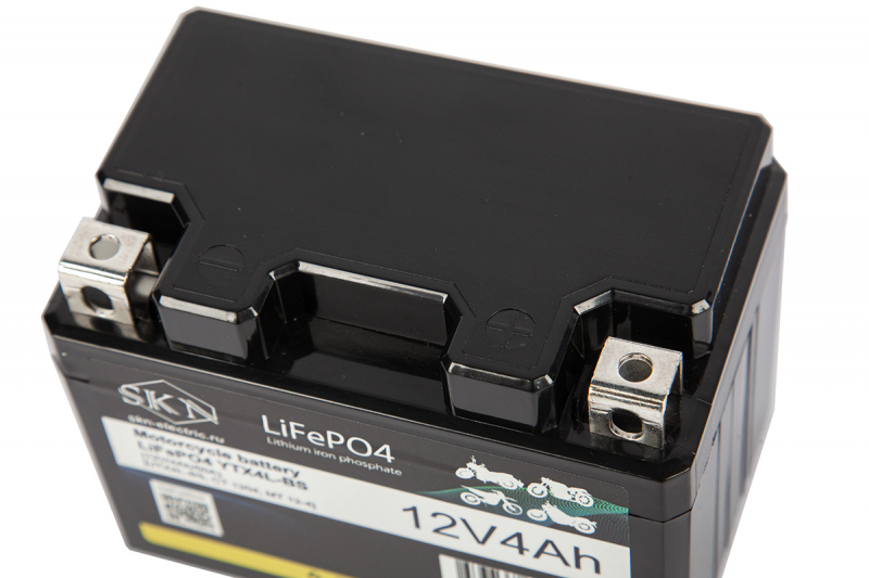 Аккумулятор для мототехники SKN LiFePO4 YTX4L-BS (12V/4Ah/50A) [UTX4L-BS, CT 1204, MT 12-4] HV Market