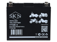 Аккумулятор стартерный для мототехники SKN YT12B-4 (12V/10Ah/155A)  [CT 1212.1, YT12B-BS] HV Market