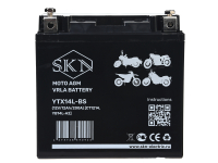 Аккумулятор стартерный для мототехники SKN YTX14L-BS (12V/12Ah/200А) [CT1214, YB14L-A2] HV Market