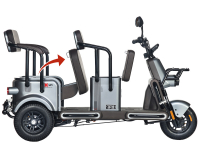 Электротрицикл Wanshida U1-X 60V 800Вт Молочно-белый HV Market