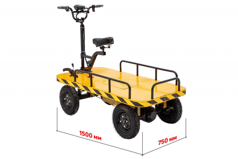 Платформенная тележка электрическая RuTrike СКЛАД 1500 HV Market