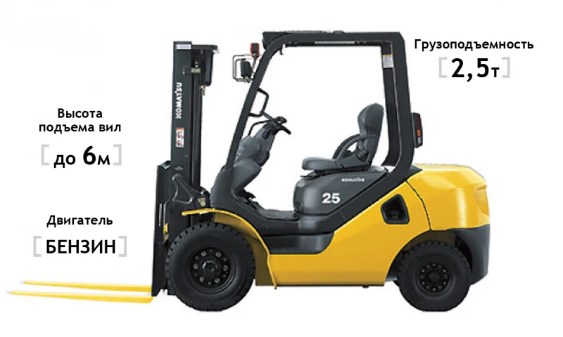 Бензиновый погрузчик Komatsu FG25T-17 HV Market
