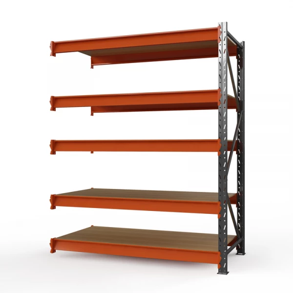 Секция приставная стеллажа металлического ОПТИМА, 3500х1250х785 мм. Полки: 5 шт. фанера HV Market