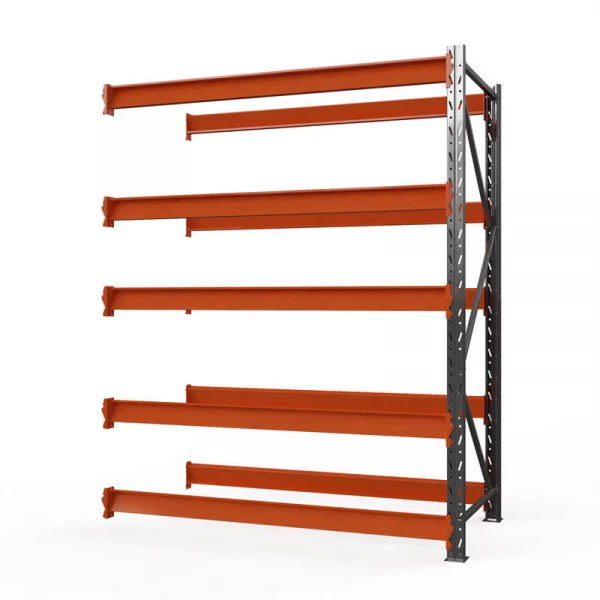 Секция приставная стеллажа металлического ОПТИМА, 3000х1530х785 мм. Полки: 5 шт. без настила HV Market