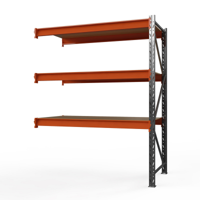 Секция приставная стеллажа металлического ОПТИМА, 3000х2500х785 мм. Полки: 3 шт. фанера HV Market