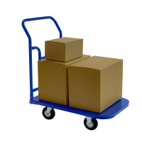 Тележка платформенная ТПТ (г/п 500 кг, 800x500 мм, колеса черная резина 200 мм) HV Market