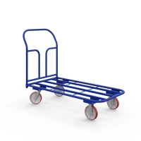 Тележка платформенная каркасная ТК 4 (600х1200) г/п 500 кг.150 чугун/полиуретан HV Market