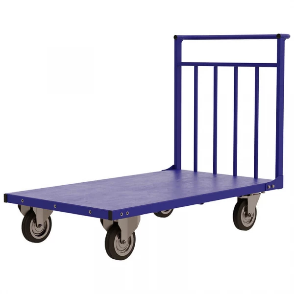 Тележка платформенная ТПУ 7 (800x1400) г/п 800 кг.200 усиленная черная резина HV Market