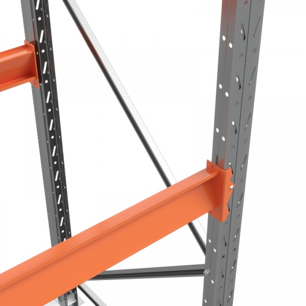 Стеллаж металлический паллетный 2500х2700х1100 мм (70.1.5). Ярусы: пол+2 HV Market