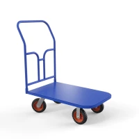 Тележка платформенная ТПТ (г/п 500 кг, 800x500 мм, колеса литая протекторная резина 200 мм) HV Market