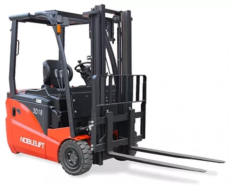 Электрический вилочный погрузчик Noblelift FE3D20N Triplex mast (Литий 277Ач, FFL, В-5500мм), высота подъема 5500 мм, грузоподъемность 2000 кг, ширина вил 100 мм