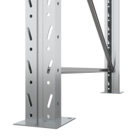 Секция приставная стеллажа металлического паллетного 2500х2700х1100 мм (70.1.5). Ярусы: пол+2 HV Market