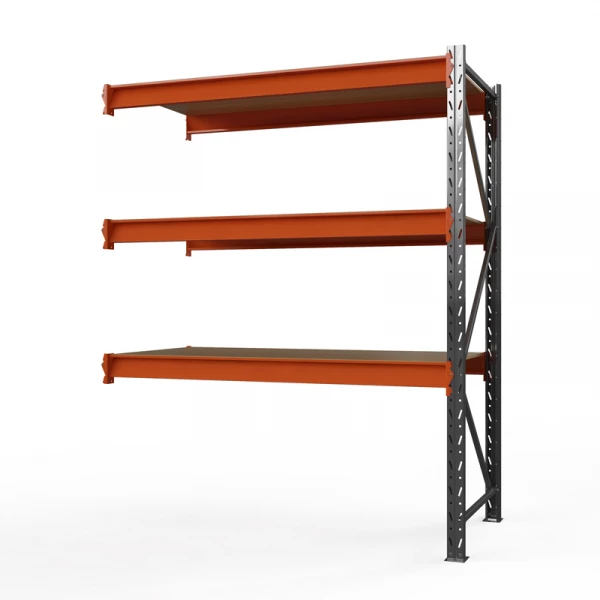 Секция приставная стеллажа металлического ОПТИМА, 3000х1250х785 мм. Полки: 3 шт. фанера HV Market