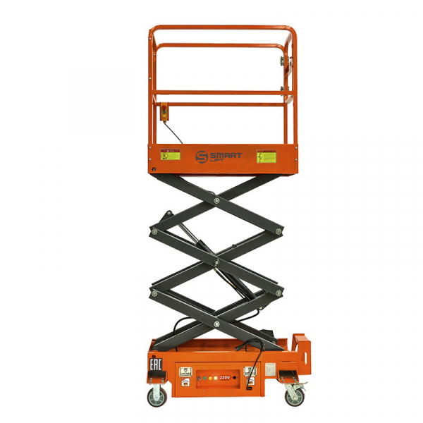Подъемник ножничный несамоходный SJY-0.3-3.9 (220В; 300 кг; 3,9 м) SMARTLIFT