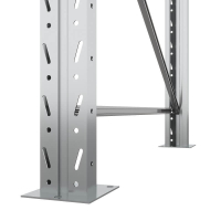 Секция приставная стеллажа металлического паллетного 2500х2700х1100 мм (85.1.5). Ярусы: пол+2 HV Market