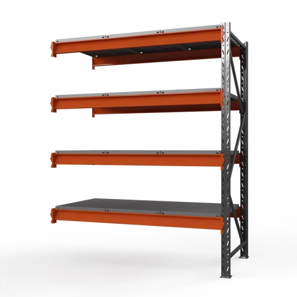 Секция приставная стеллажа металлического ОПТИМА, 3500х1530х785 мм. Полки: 4 шт. метал. HV Market