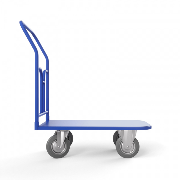 Тележка платформенная ТПТ (г/п 500 кг, 800x500 мм, колеса серая резина 200 мм) HV Market